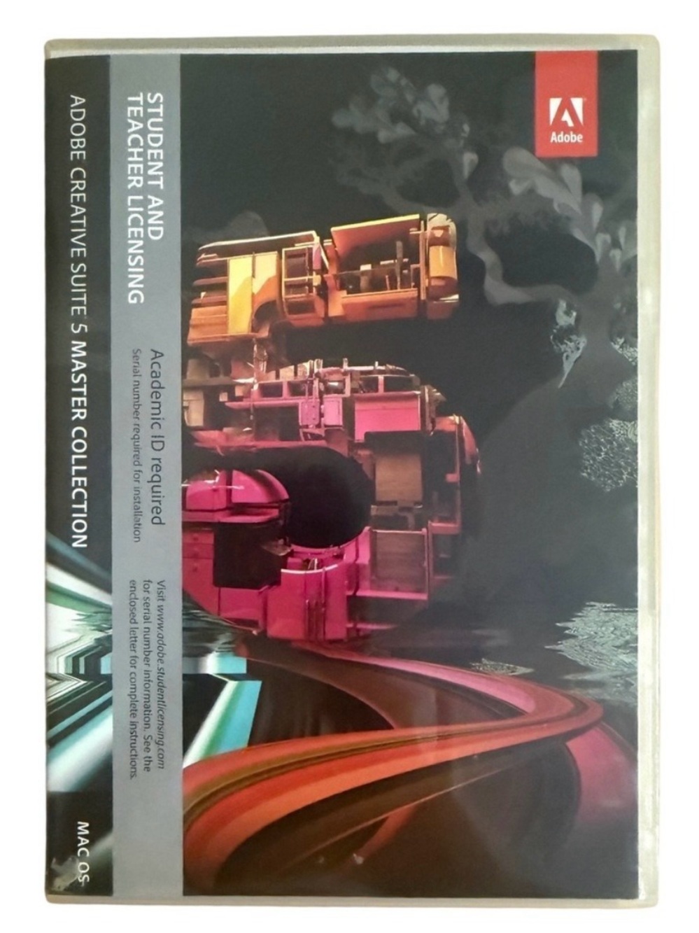 Adobe Creative Suite 5 Master Collection CS5 Student Teacher Mac 4‑Disc Set Open